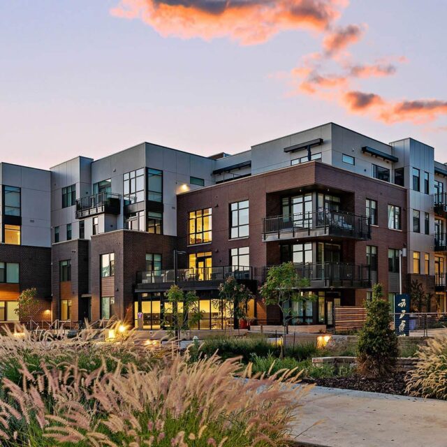 Reve exterior building sunset view 1