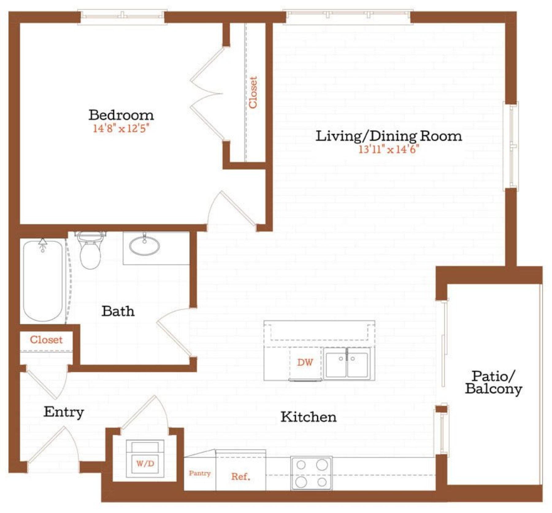 Plan Image: A4 - 1 Bedroom