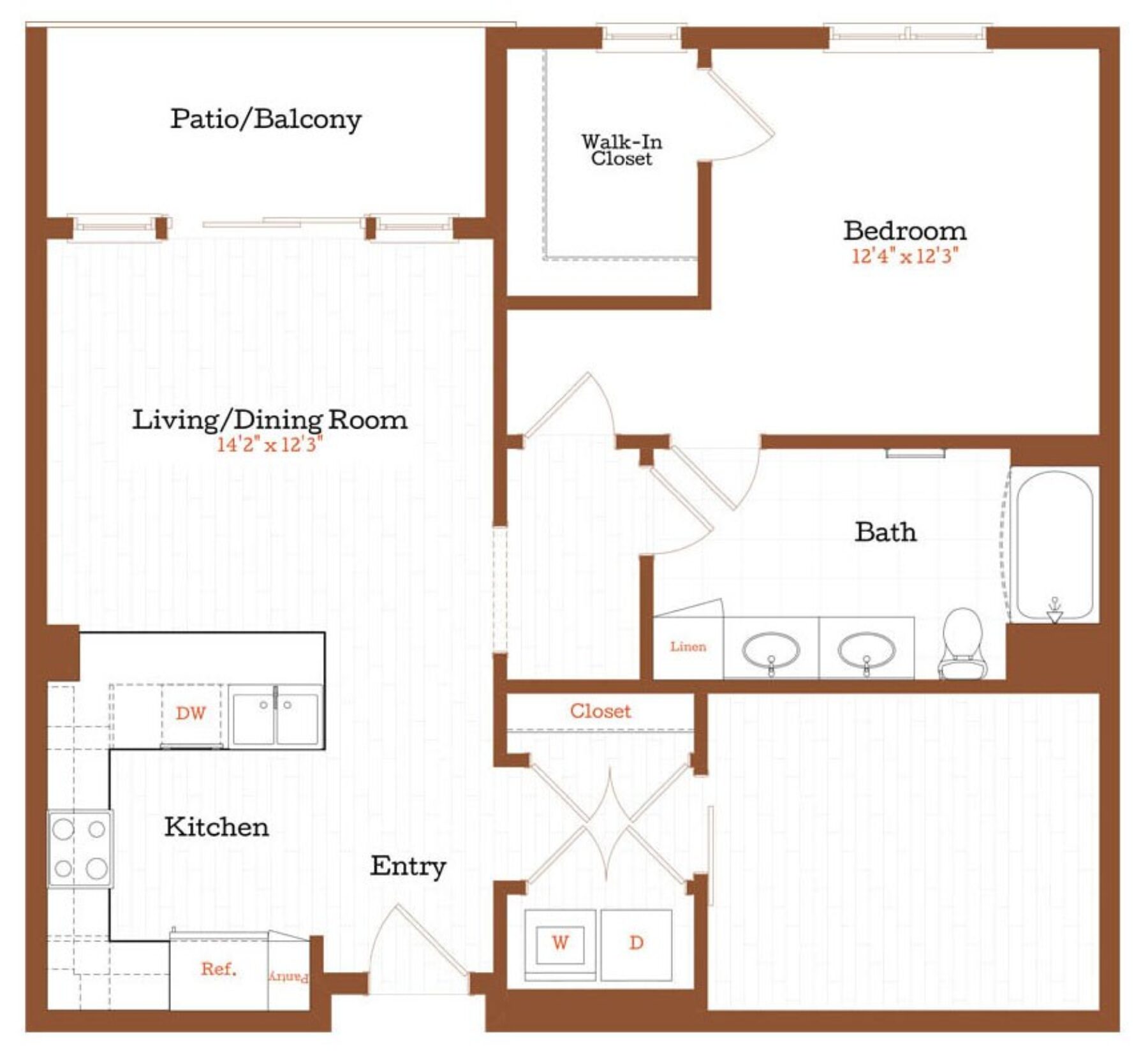 Plan Image: A7 - 1 Bedroom w/Den