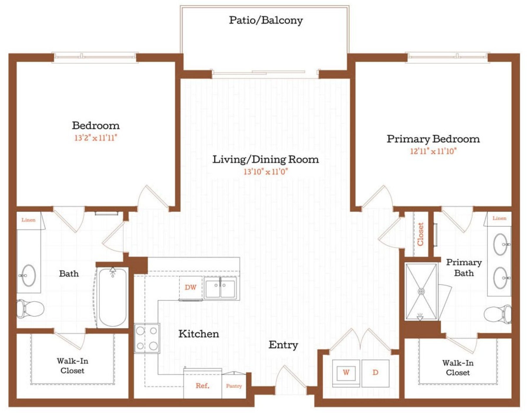 Plan Image: B5 - 2 Bedroom