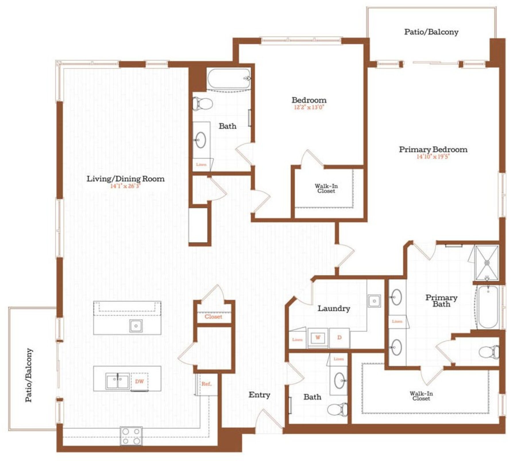 Plan Image: B9 - 2 Bedroom