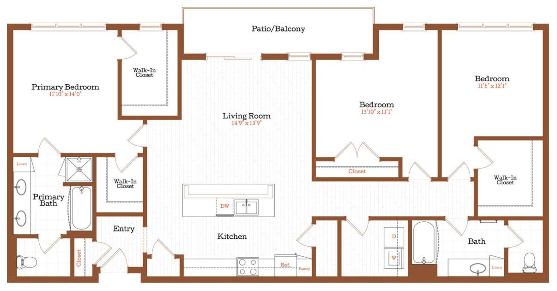 Plan Image: C1 - 3 Bedroom