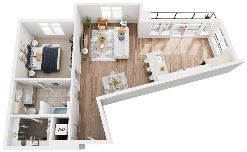 Plan Image: A6 - 1 Bedroom