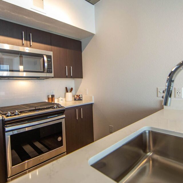 Goss B1 1br model kitchen view 2