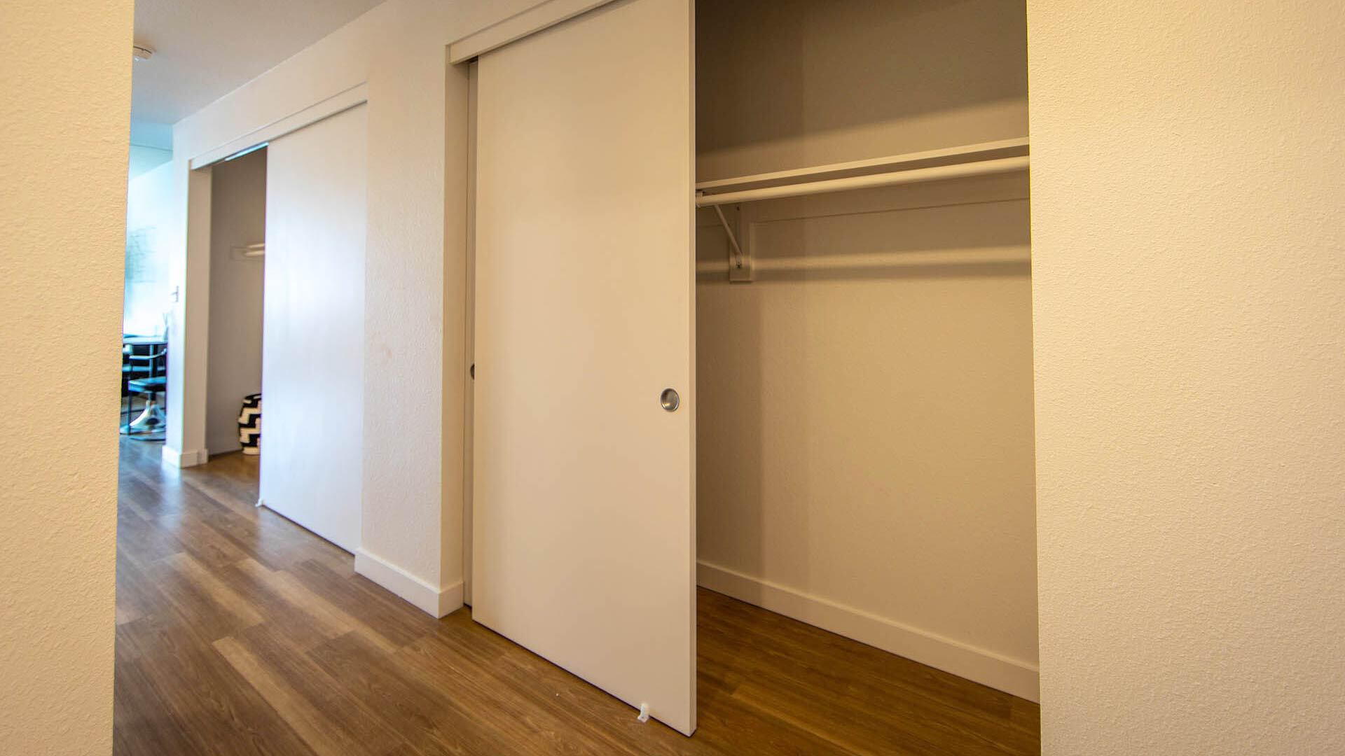 Goss B1 1br model closet view 1