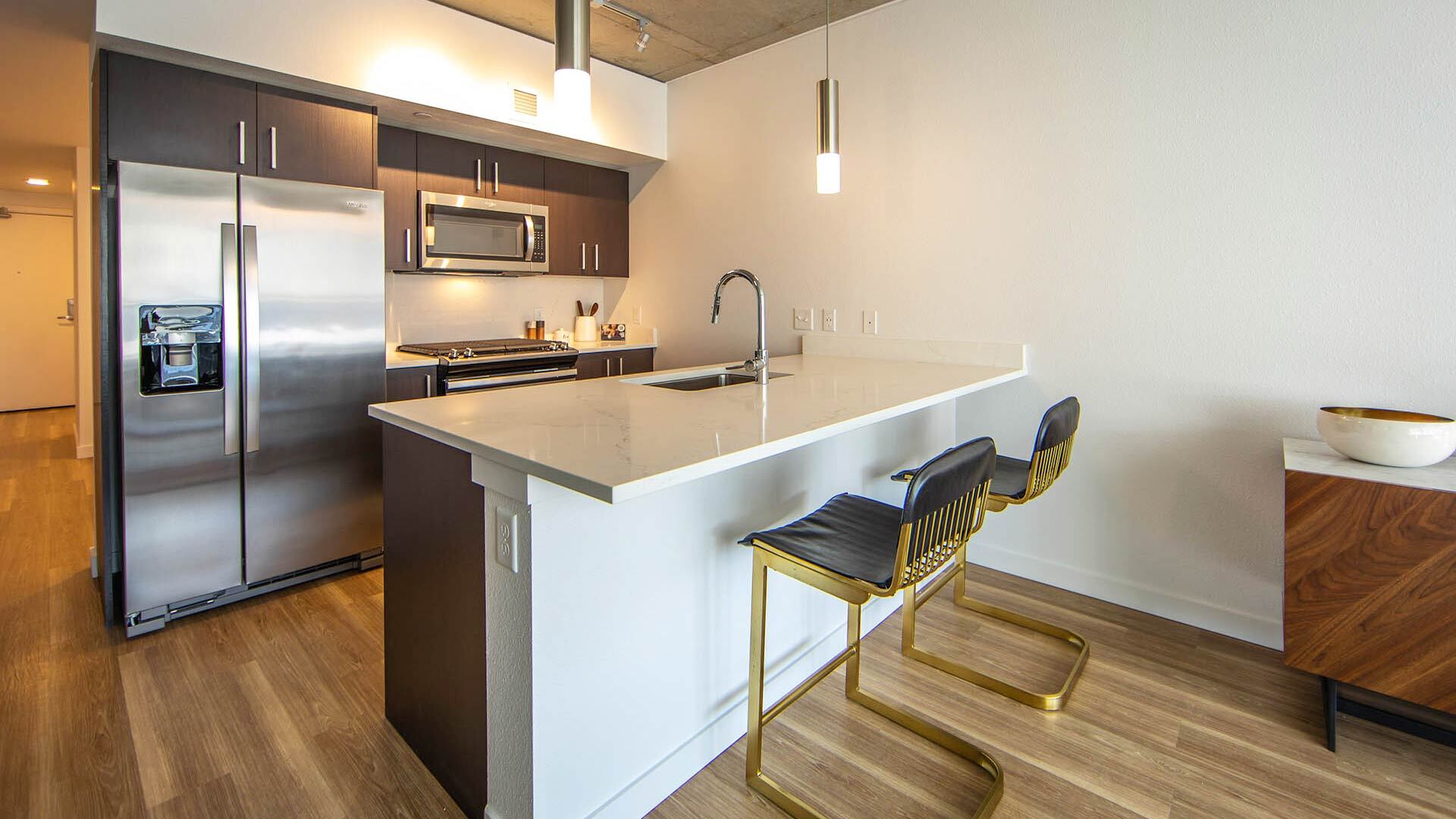 Goss B1 1br model kitchen view 1