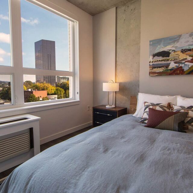 Goss C2 1br model bedroom view 1