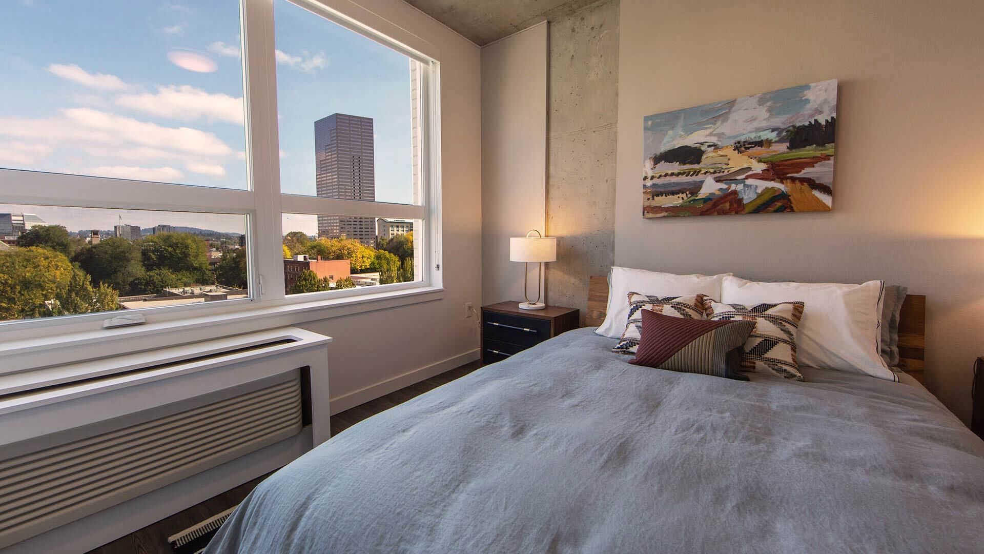 Goss C2 1br model bedroom view 1