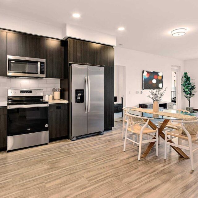 Upland b2 floorplan model dining area view 3