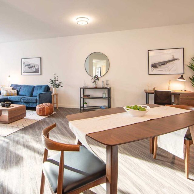 Upland a4 floorplan model dining area view 2