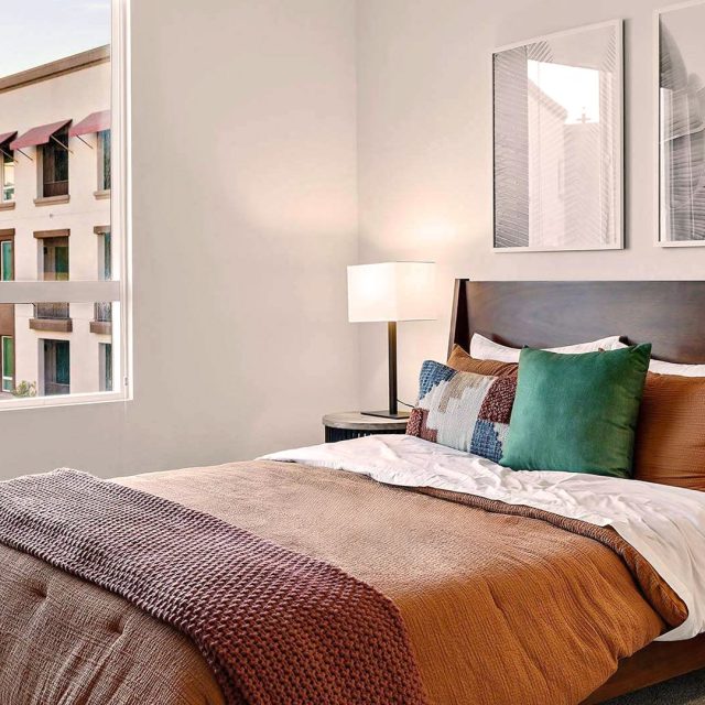 Upland b2 floorplan model bedroom view 4