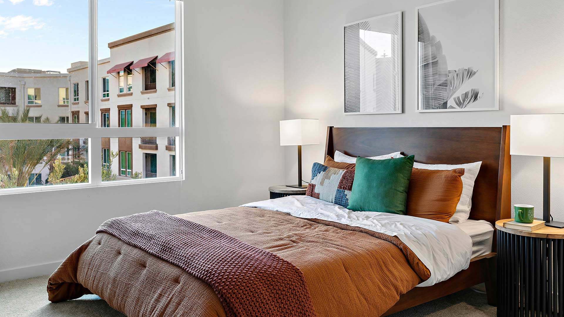 Upland b2 floorplan model bedroom view 3