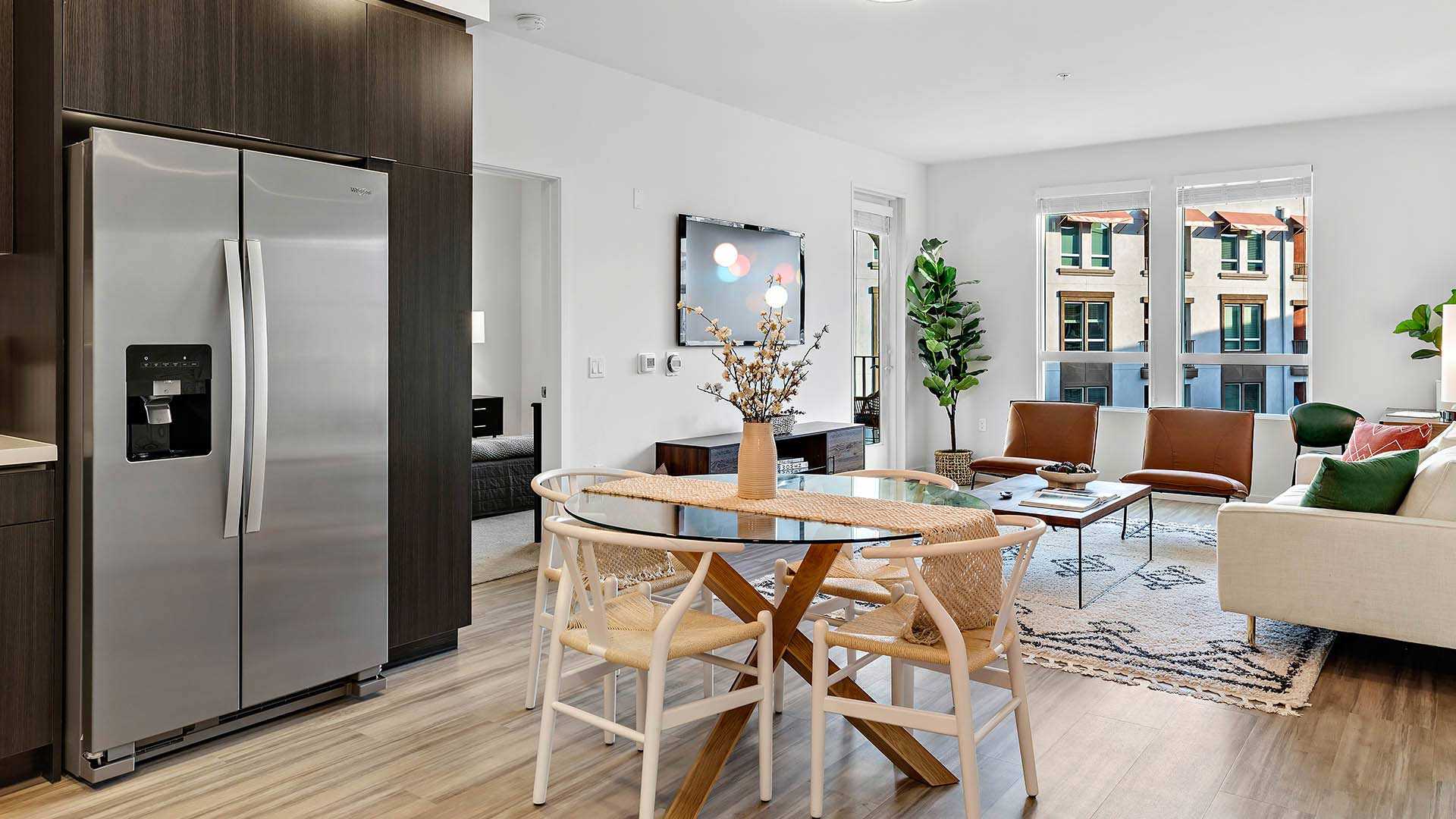 Upland b2 floorplan model dining area view 2