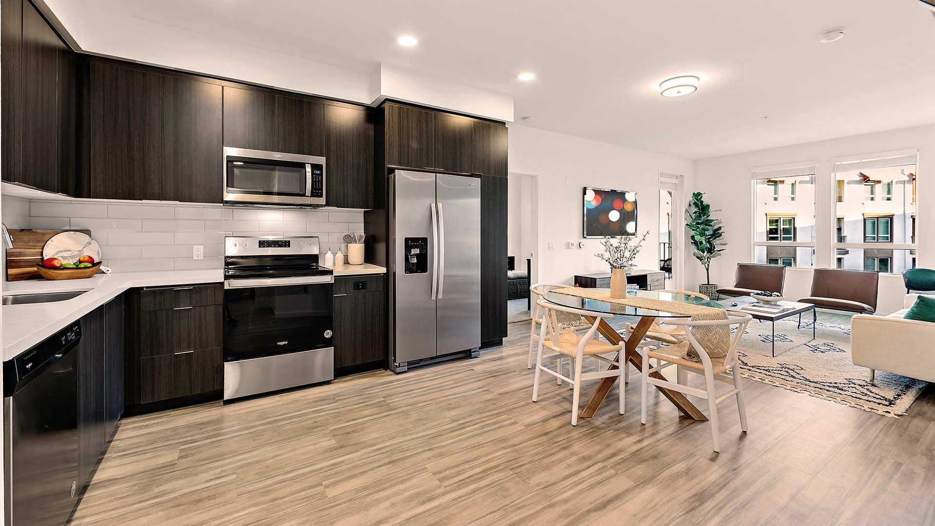 Upland b2 floorplan model dining area view 3