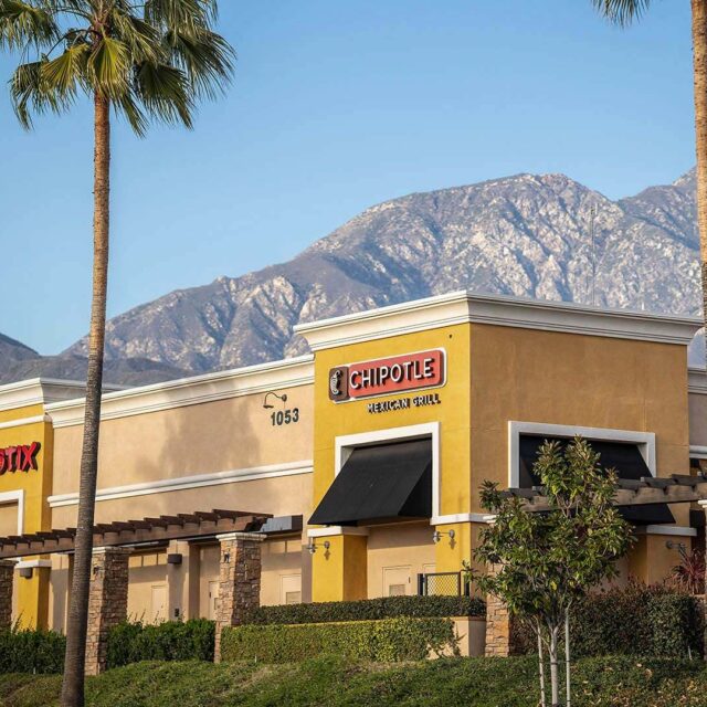 Upland neighborhood chipotle view