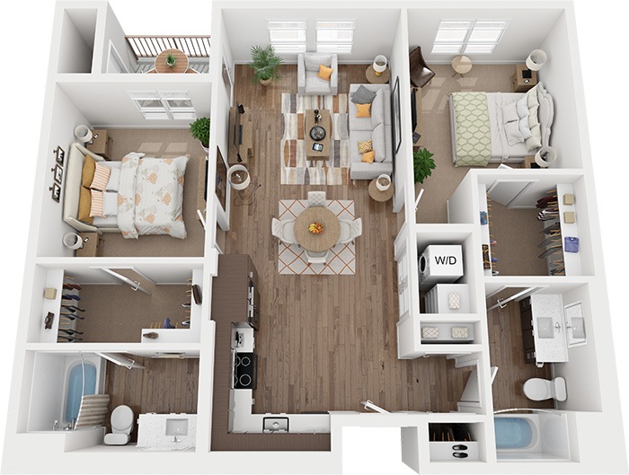 Plan Image: B2 - Two Bedroom