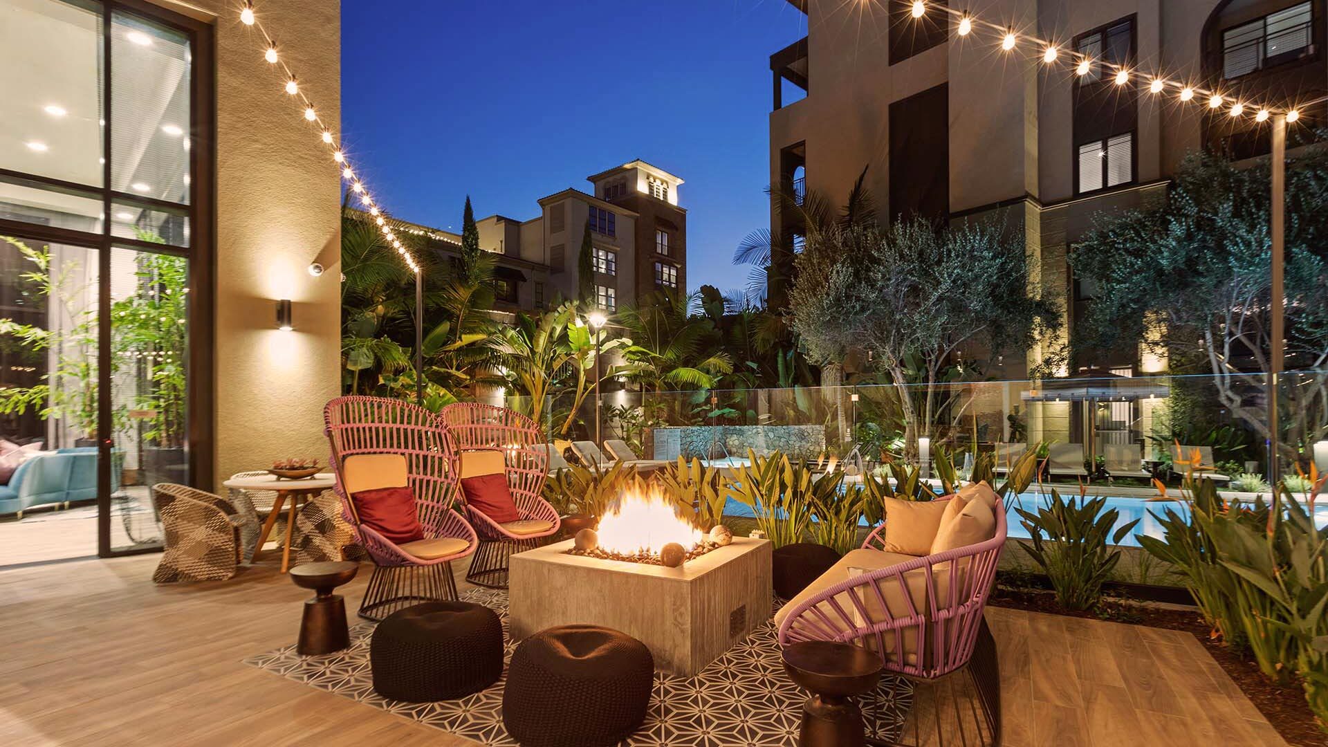 Vilara community fireside lounge