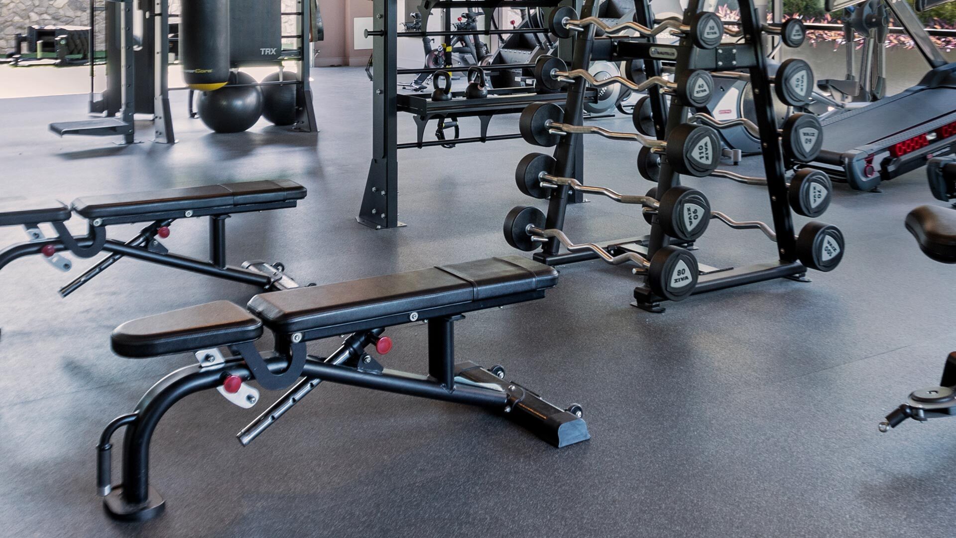 Vilara community fitness center weight bench