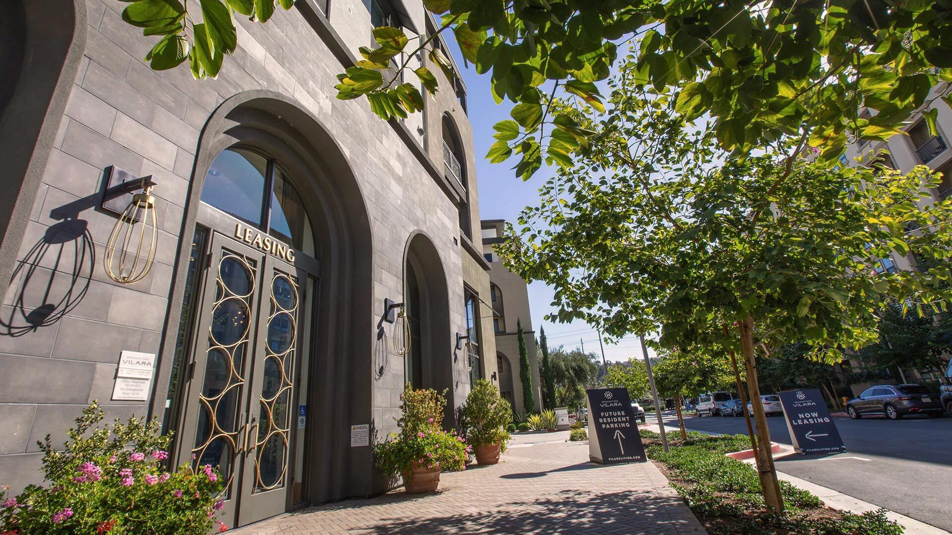 Vilara community leasing office entrance