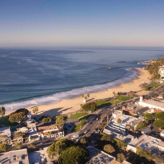 Vilara neighborhood laguna beach aerial view